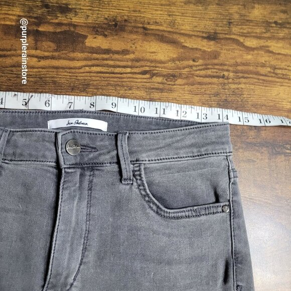 Sam Edelman Jeans 28 The Stiletto High Rise Skinny Charcoal Wash Stretch Denim - Picture 5 of 10